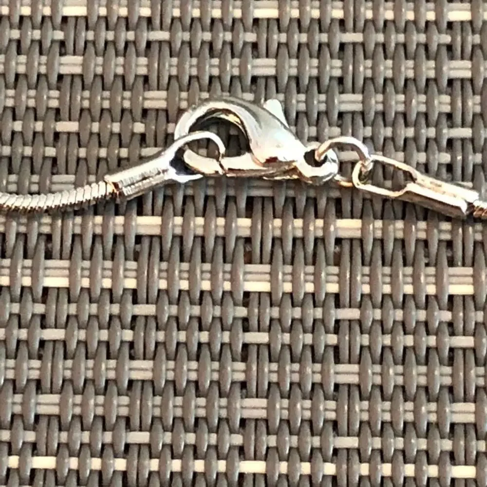Silver Hollow Butterly Charm Necklace